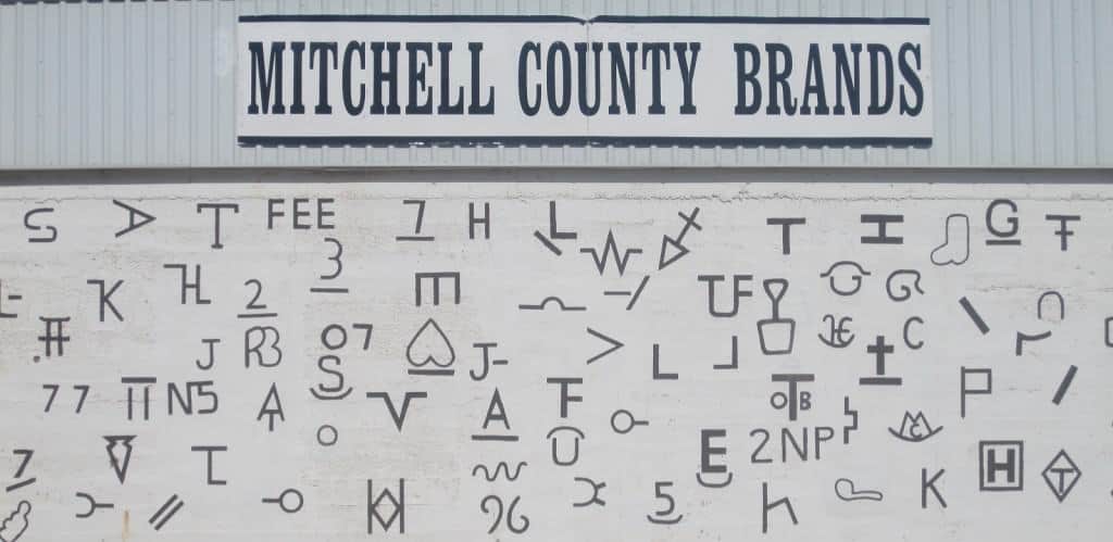 Mitchell County Cattle Brands